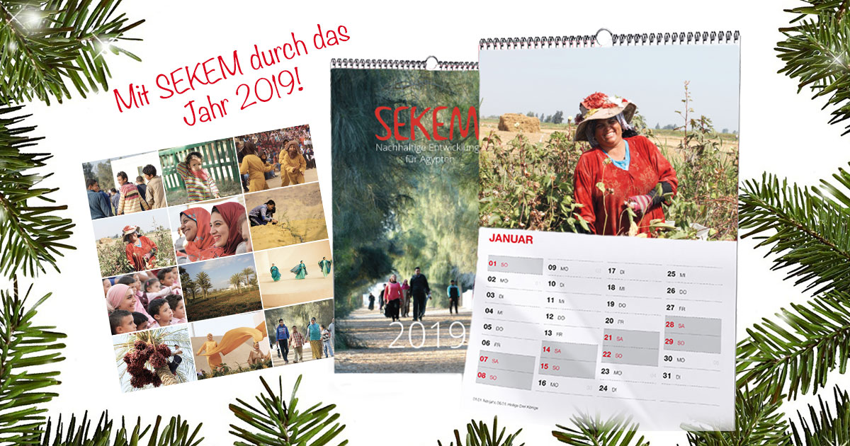 SEKEM Kalender 2019: Nachhaltige Weihnachten im SEKEM Shop
