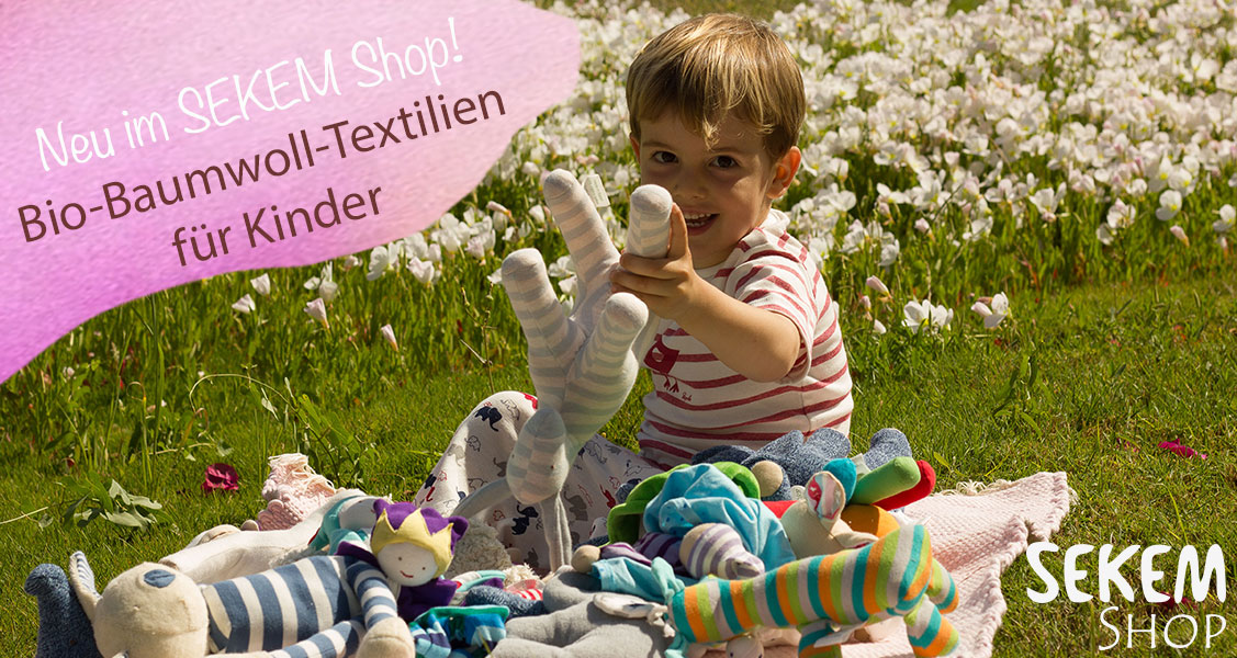 Süße Baby- und Kinder-Textilien jetzt im SEKEM Shop erhältlich