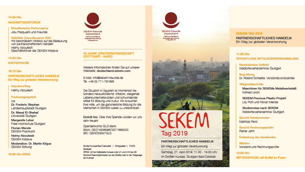 Invitation SEKEM Day 2019 in Germany