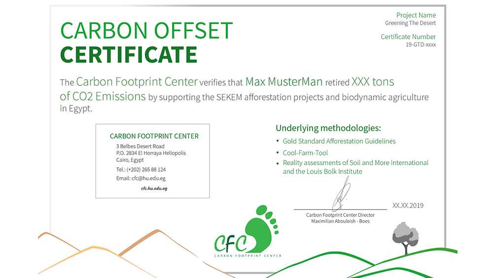 Offset Your CO2 Footprint with SEKEM