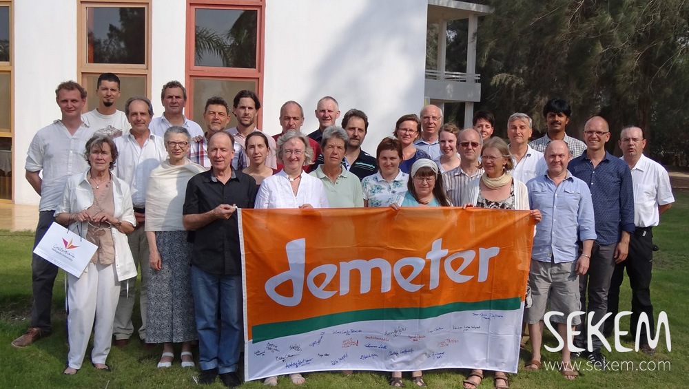 31 delegates from 20 countris recently arrived at SEKEM to discuss the future of Demeter.