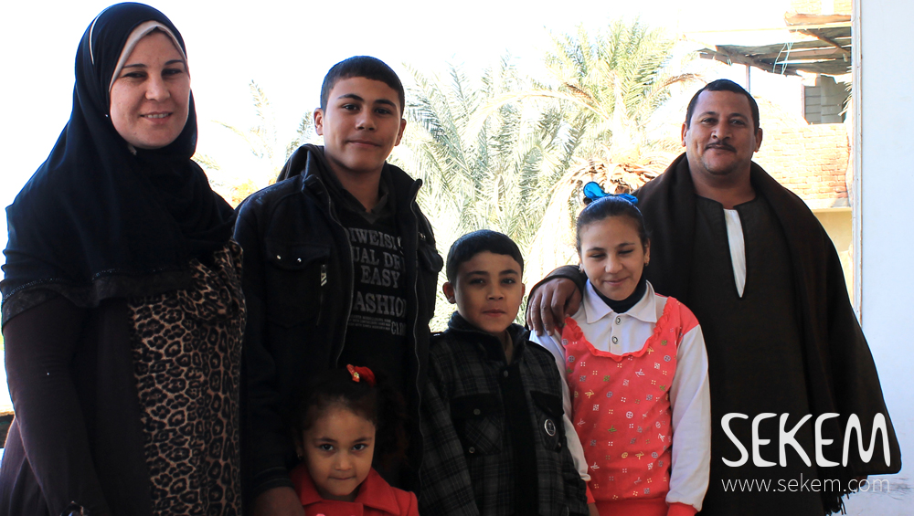 Ahmed Abou Hamed and his family. 