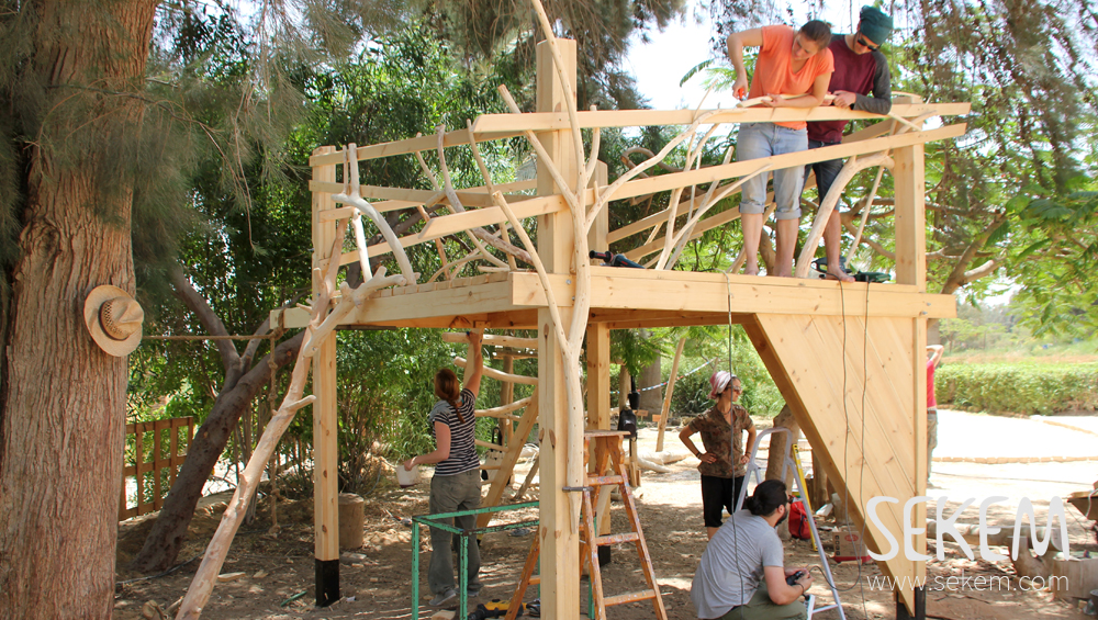 Building a climbing frame